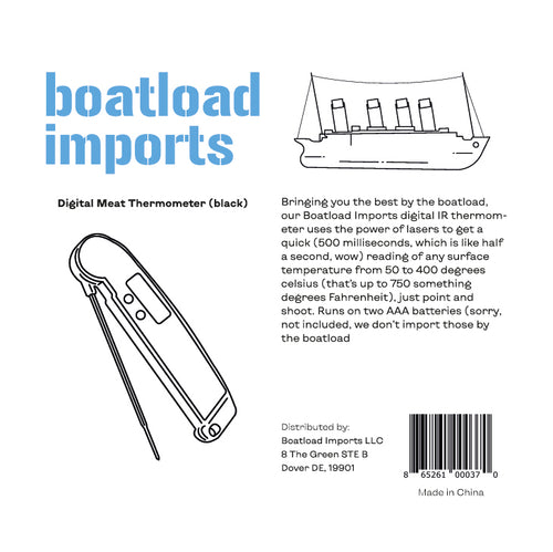 Boatload Imports Digital Meat and Food Thermometer